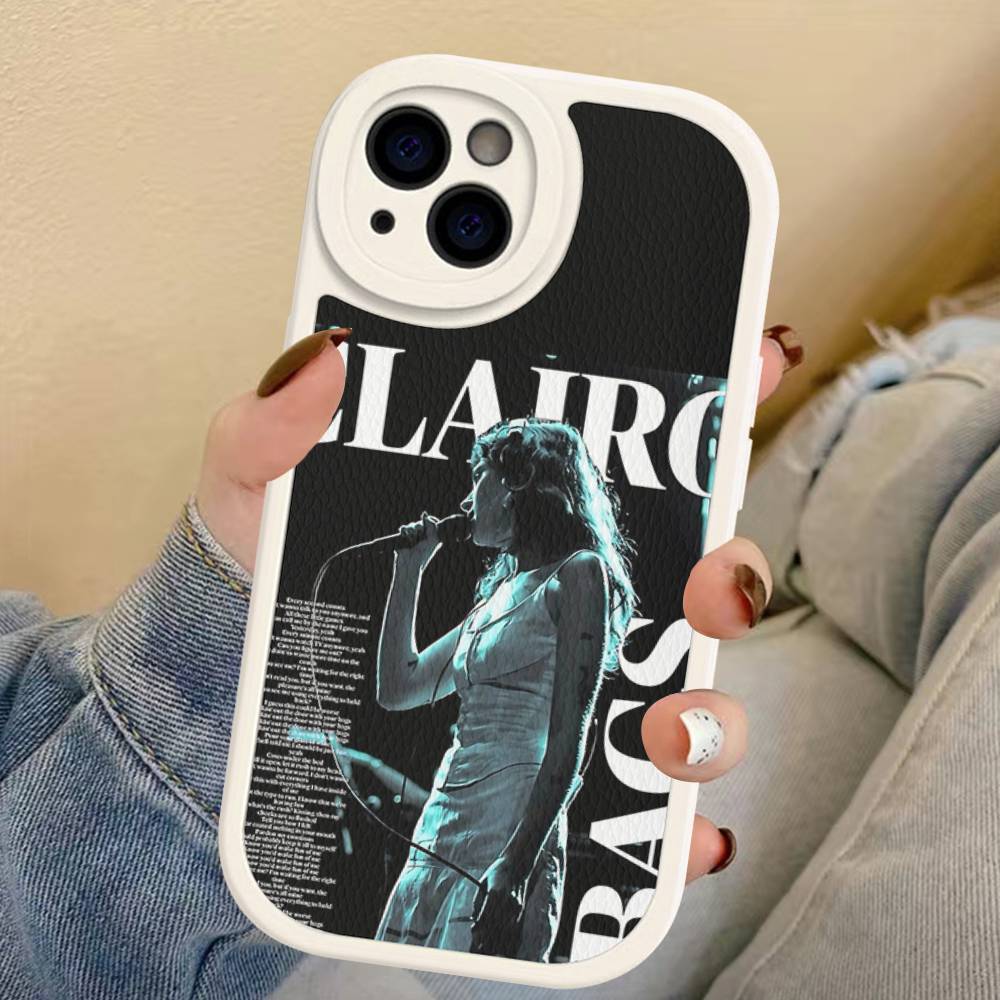 Singer C-Clairo Leder Handyhülle Für Iphone 16 15 14 Plus 13 12 11 Pro Max Hülle