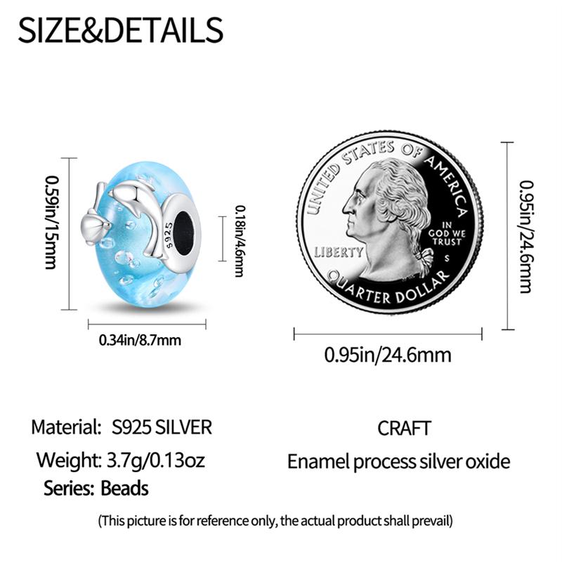 Glass Beads Copper Charm Fit Pan Original Bracelets Glow In The Dark Charms Glass Pendantdiy Jewelry