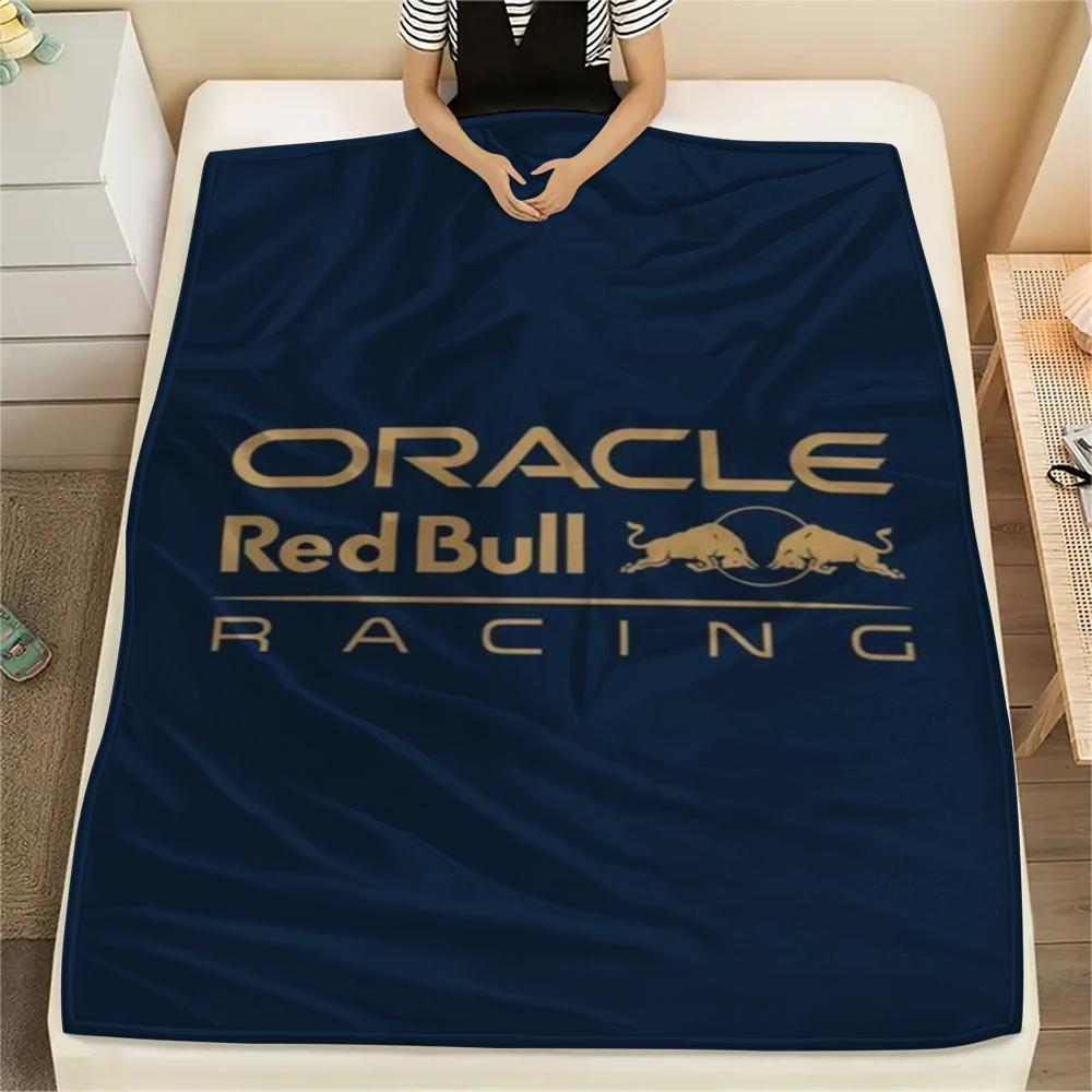 1 Stück Red Bull Racing Aufdruck Flanelldecke, Hohe Qualität, Bequem für alle Jahreszeiten, Heimdekoration, Wärme und Komfort, Perfekt für Weihnachtsgeschenke