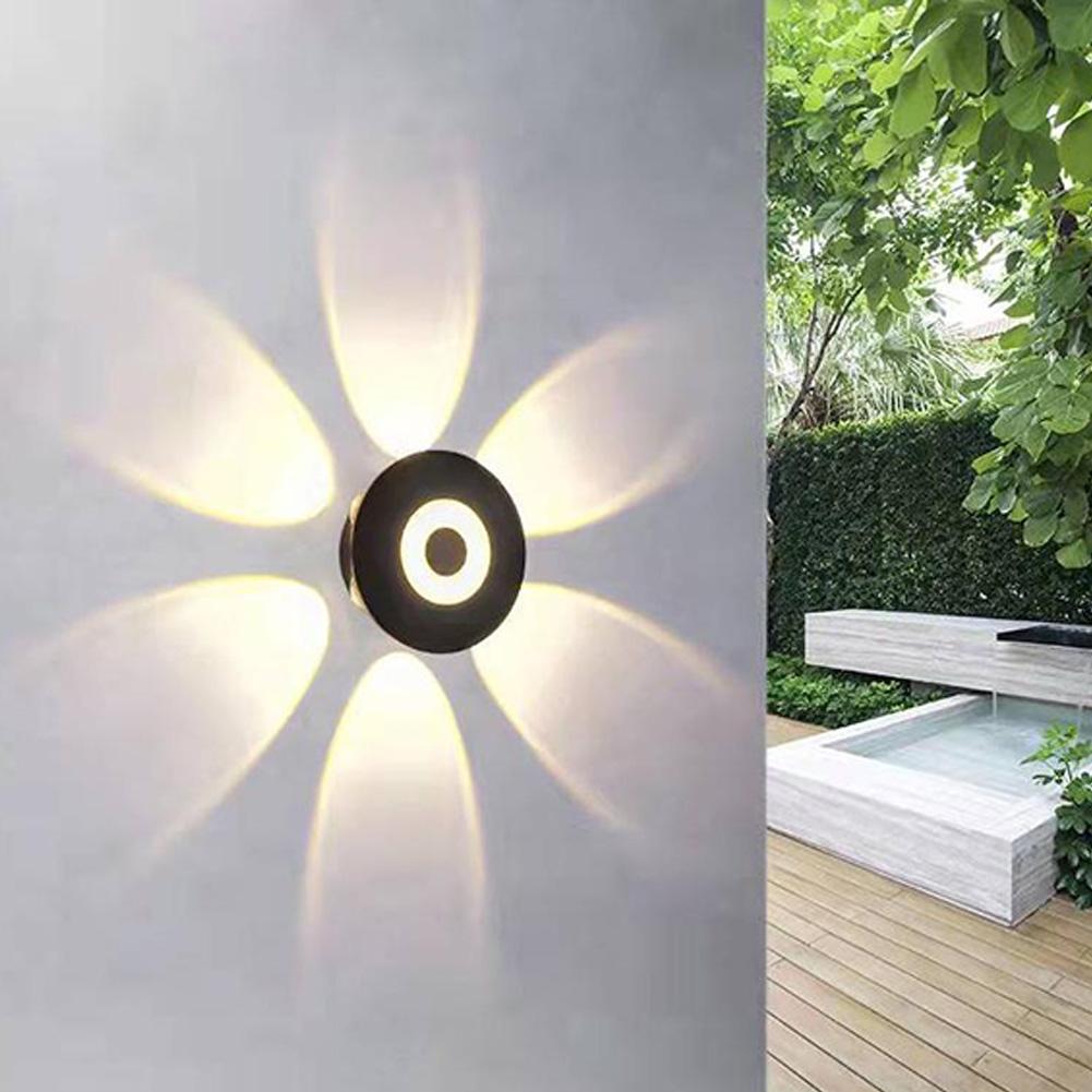 Outdoor Wall Sconces 8W 3000K LED Exterior Wall Light Fixtures 360 Lighting