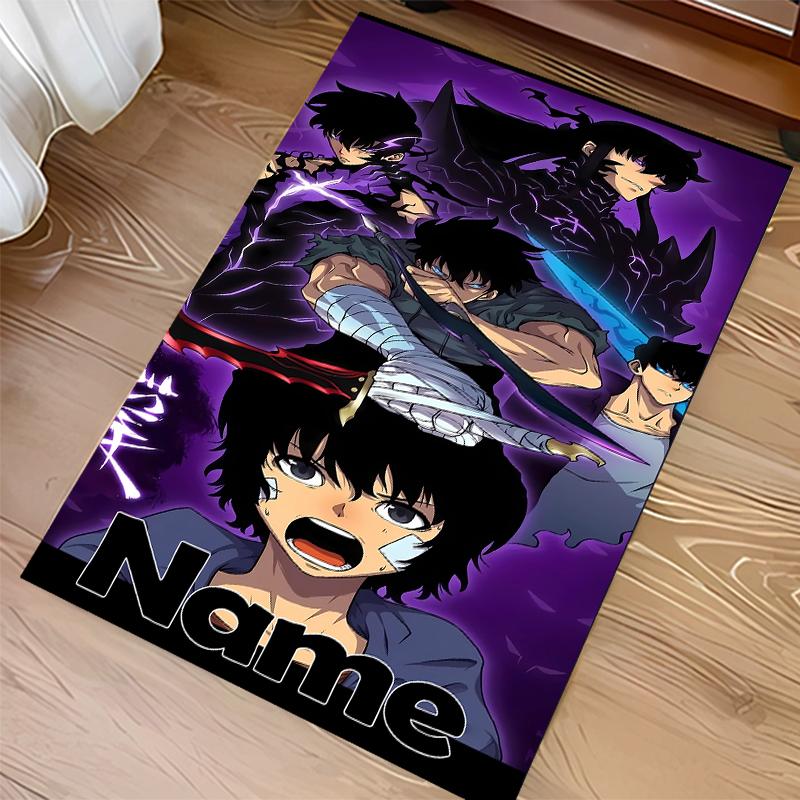 Custom personalization Solo Leveling Print Area Rug - Soft, Washable Non-Slip Indoor Mat,Living Room,Home&Office Decorative Rug