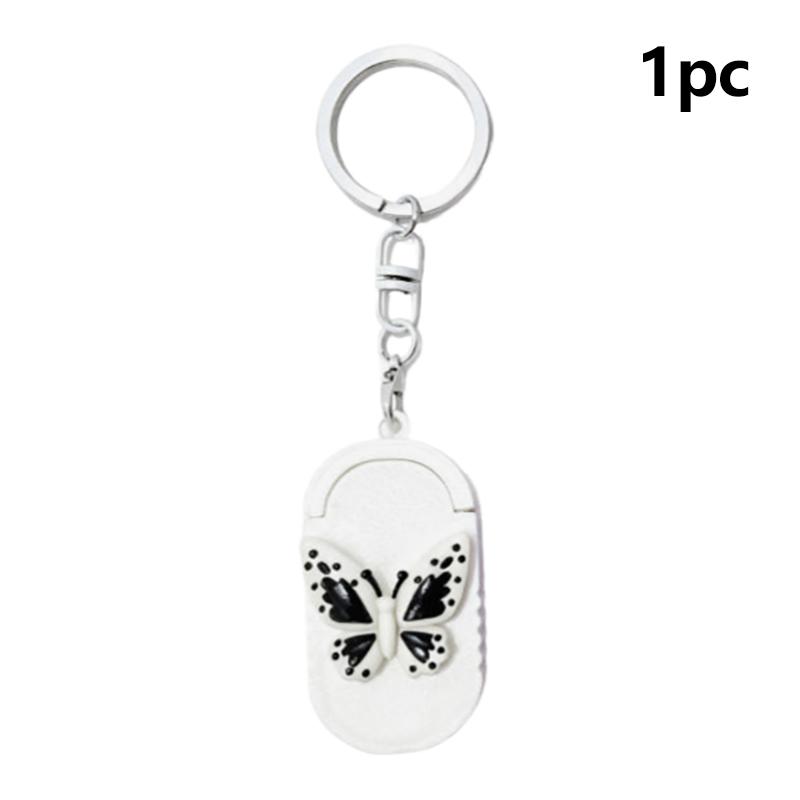 Mini Sliding Pill Box Keychain Compact Pill Container 3 Compartments BPA Free for Pocket Purse Travel Business Trip Use