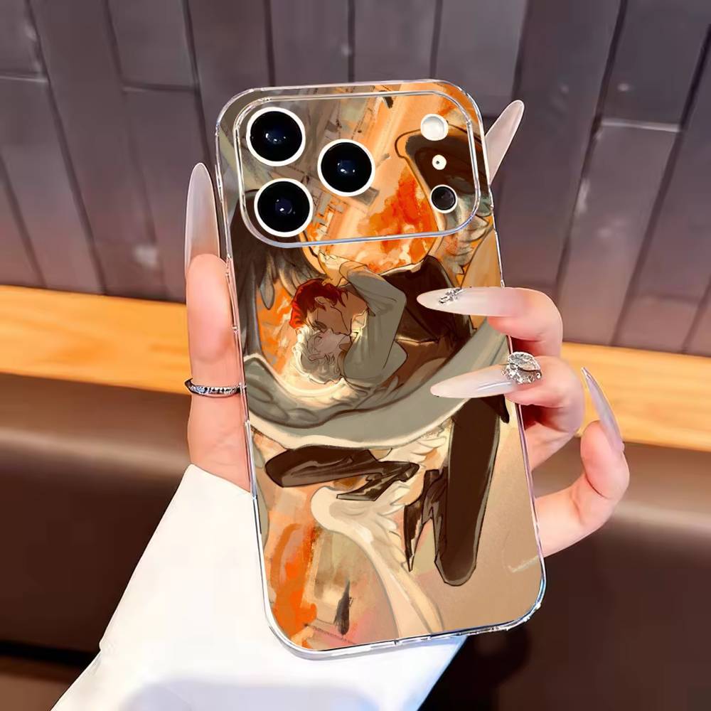 G-Good Cartoon O-Omens Phone Case For iPhone17,16,15,14,13,12,11 Plus,Pro Max Soft Transparent Cover