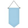 Triangle Flag Wall Hanging Canvas Banner Hanging Brooch Pin Display Durable Multifunctional Badge Storage Pin Display Pennant