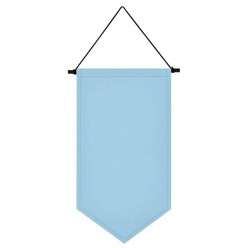 Triangle Flag Wall Hanging Canvas Banner Hanging Brooch Pin Display Durable Multifunctional Badge Storage Pin Display Pennant