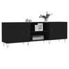 VidaXL TV Cabinet Black 150x30x50 Cm Engineered Wood 829093