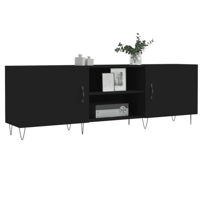 VidaXL TV Cabinet Black 150x30x50 Cm Engineered Wood 829093