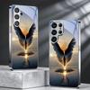 Wings Upon Still Water Electroplated Silver Phone Case For Samsung A31 A22 A32 A42 A52 A72 A13 A36 A56 A07 A17 A37 A57 Cover
