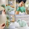 Adorable 2024 Dinosaur Plush Keychain Cute Pp Cotton Bag Car Chain Decoration