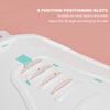 Verstellbarer ergonomischer Baby-Badewannenkissen mit einfachem Ablassdesign