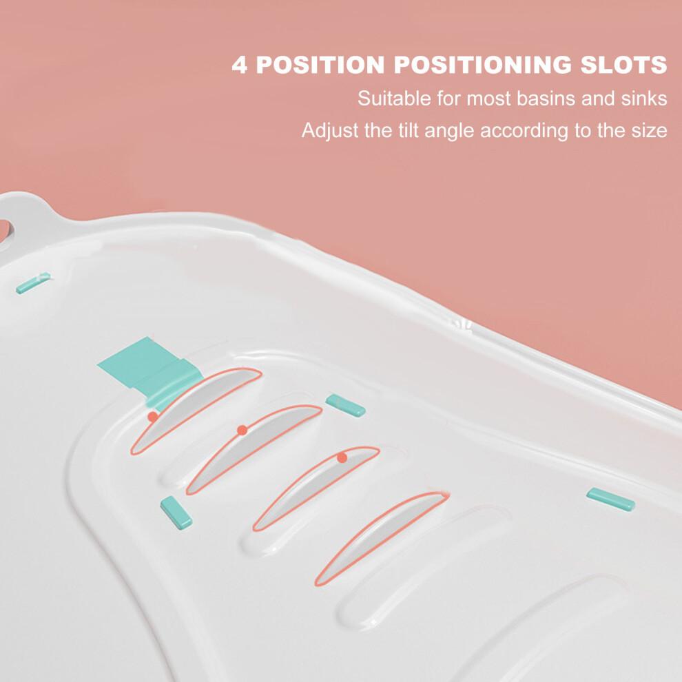 Verstellbarer ergonomischer Baby-Badewannenkissen mit einfachem Ablassdesign