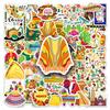 50 Mexico Cartoon Scenery Stickers - Waterproof Travel Decor for Phones & Notebooks