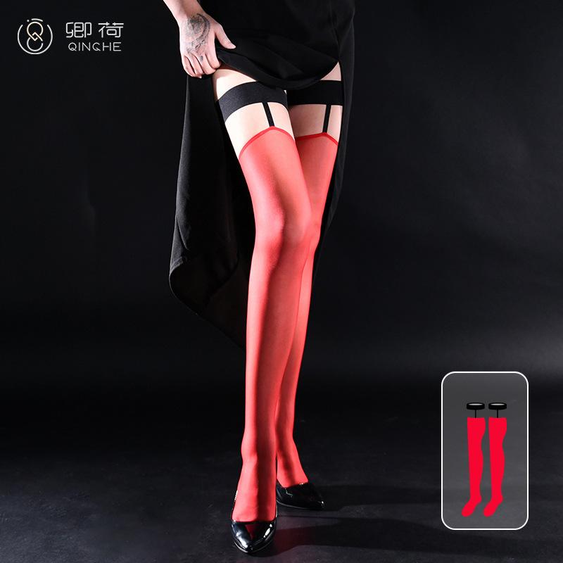 Sexy Retro Women Thigh High Antislip Ring Stockings Over Knee Long Socks Ultra Thin Ol Party Dance Jk Cos Ootd Summer Fashion