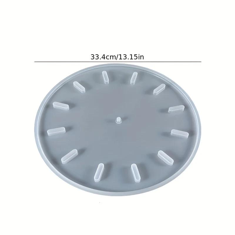 

Большие часы из смолы, круглые часы из силикона, настенные часы из эпоксидной смолы с указателем для поделок и изготовления ювелирных изделий из смолы