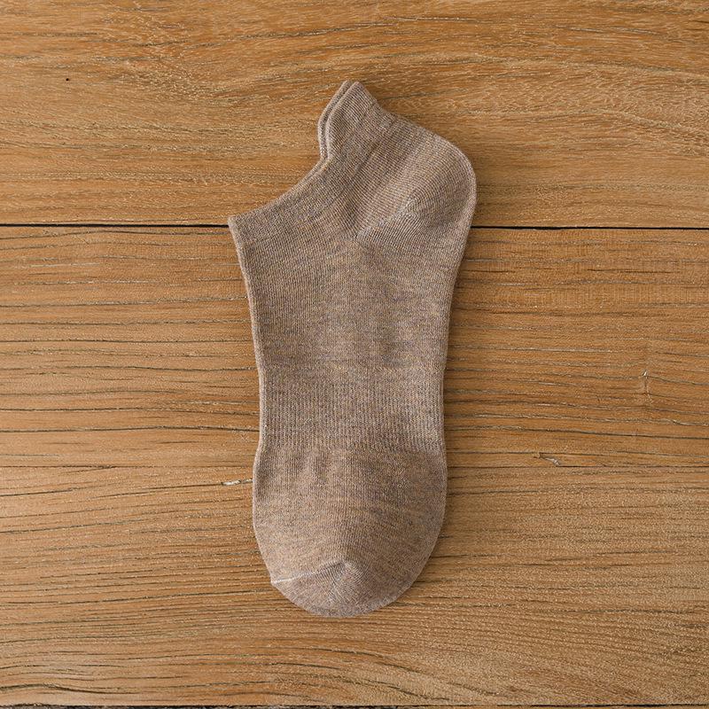 Men's Summer Breathable Low-Cut Anti-Odor Socks - Moisture-Wicking, Sweat-Absorbent, Solid Color