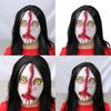 Long Hair Ghost Face Cosplay Mask For Halloween Haunted House Escape Games