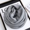 Solid color 91 cotton and linen scarf shawl summer fashion high-end atmosphere breathable headscarf sun protection hot sale women