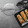 uxcell Aluminum Alloy Taco Press/Taco Maker Cooking Utensil, Silver