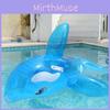 Inflatable Large Whale Water Park Float Adult Ride-on Water Toy Blue Pvc Material 150*84*68cm