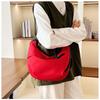 Fashion Casual Dumpling Bag Commuter Large Capacity Crossbody Bag Student Versatile Lightweight Class Shoulder Bag