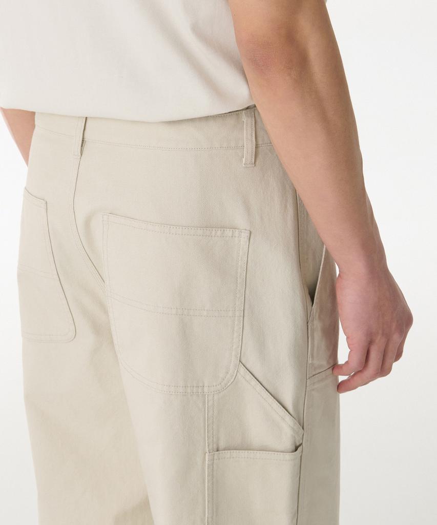 MUSINSA STANDARD Canvas Wide Double Knee Carpenter Pants [Cream]