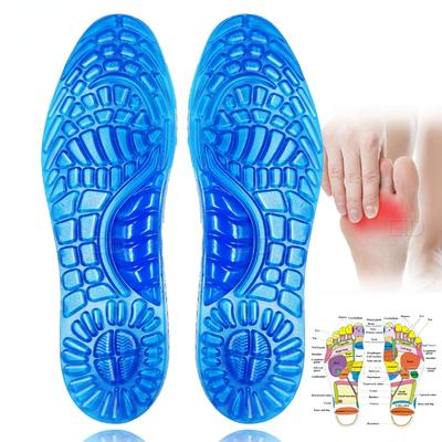 Solette in gel per massaggio morbido Cuscino per assorbimento degli urti Corsa Camminata Comode solette in gel massaggianti per scarpe Suola Donna Uomo