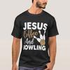 Bowling Game Jesus Coffee And T Shirt Vintage Breathable Graphic Fashion Stretched Comfortable Stylish Slightly