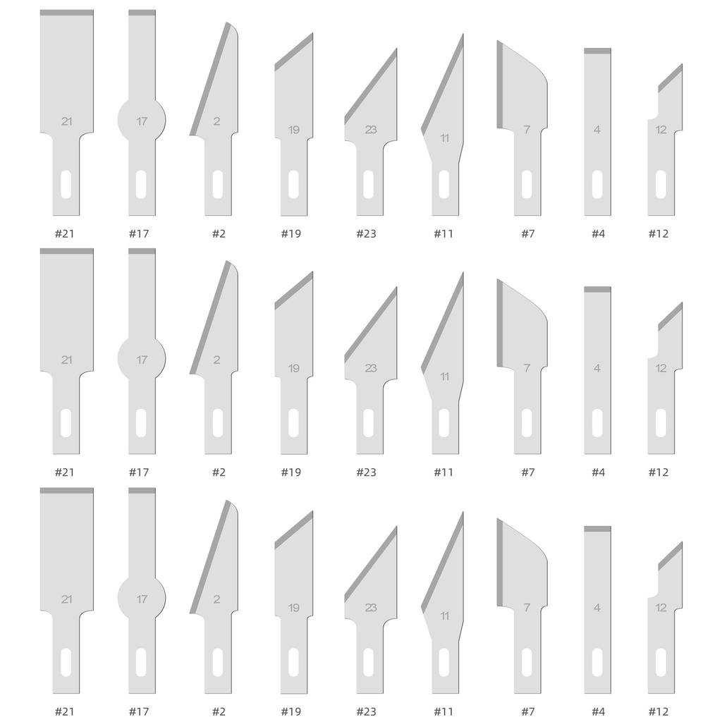 50pcs Wood Carving Blades Cutter Knifes Craft Carve Tool Sculpture Utility Engrave Metal Scalpel Woodcarve PCB Repair DIY Blade