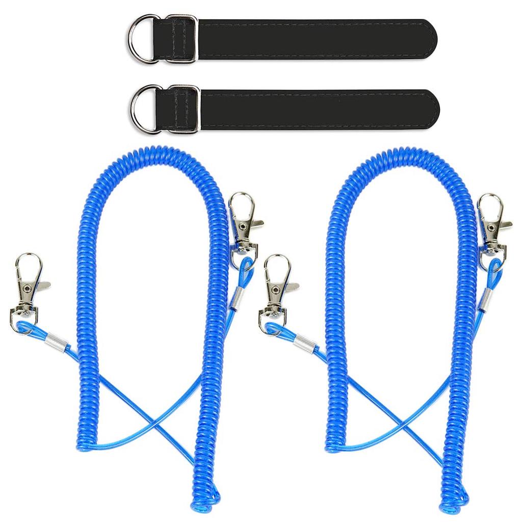 Shitte Belt with Rope Fishing Rod Spiral Cord Wire 290cm
