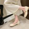 2026 Spring New Barefoot PU Ballet Shoes for Women Flat Bottom Comfortable Soft Bottom Scattered Wide Toe Box Lightweight