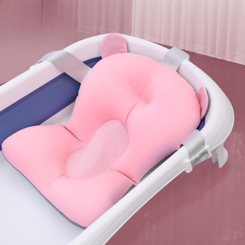 Hands-Free Newborn Bath Sling, Universal Adjustable Infant Bathtub Seat Net, Anti-Slip Safety Support for Stress-Free Bathing