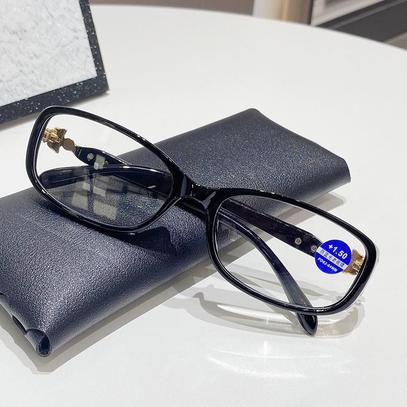 New middle-aged and elderly fashionable and elegant women's street stall lantern reading glasses anti-blue full-frame high-end far-sighted glasses