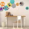 Removable 3D Hexagon Wall Decals Colorful Felt Geometric Shapes for Modern Living Room and Bedroom Wall Art Decor