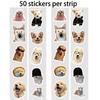 50-500PCS Cute Cat Meme Stickers Roll Trendy Kitten Stickers for Laptop Water Bottle Skateboard Phone Luggage Kids Adult Gift