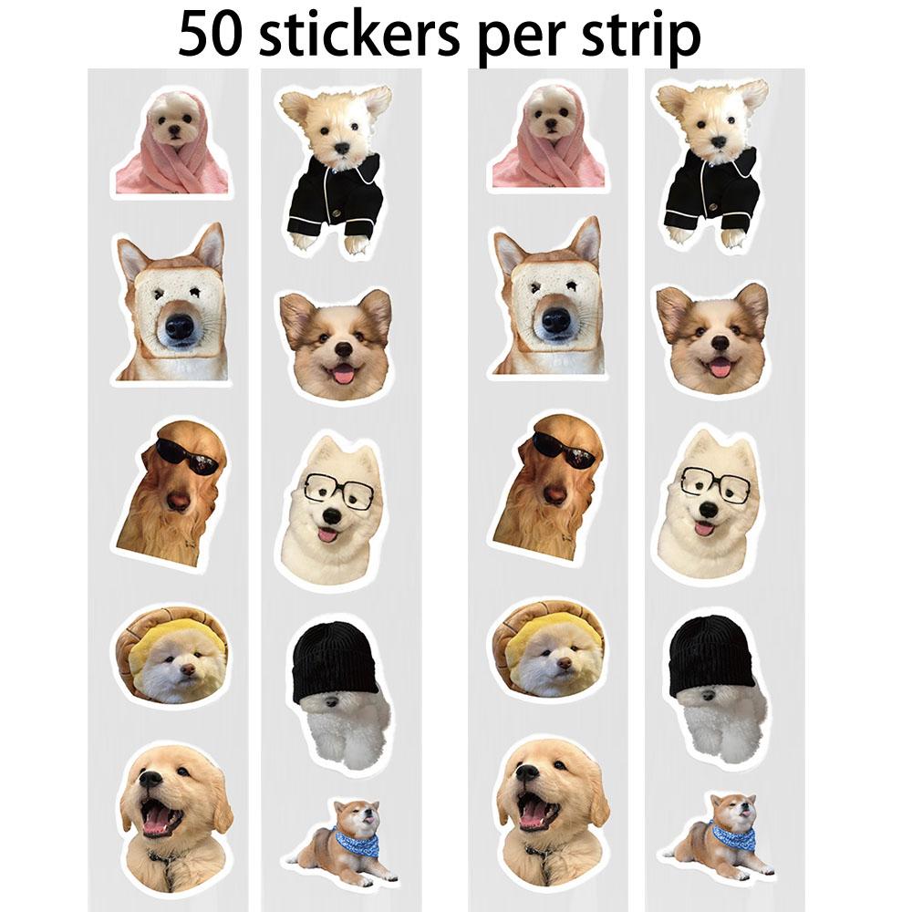 50-500PCS Cute Cat Meme Stickers Roll Trendy Kitten Stickers for Laptop Water Bottle Skateboard Phone Luggage Kids Adult Gift