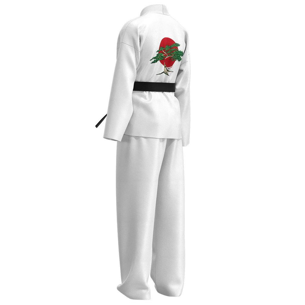 Karate Kids KOF Cobra Kai Fantasia Cosplay Criança Adulto Kimono Uniforme Faixa de Cabeça Anime Festa de Halloween Fato Fato de Treino