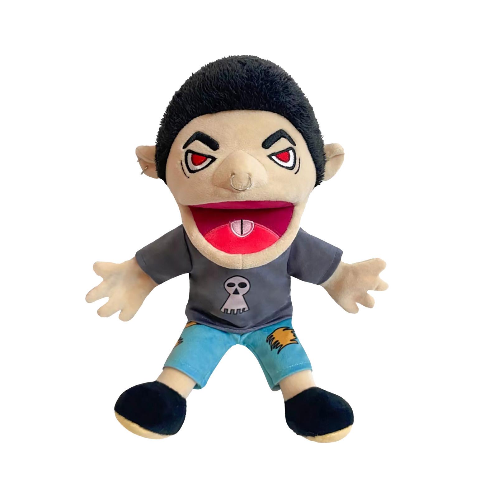 

Мягкая плюшевая игрушка, ручная кукла для игрового дома, озорная забавная игрушка-марионетка с рабочим ртом, детский подарок на день рождения, Рождество, Хэллоуин One Size