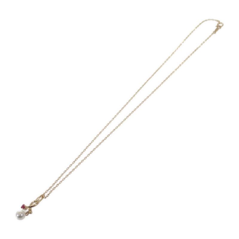 MIKIMOTO Náhrdelník K18 žluté zlato/Rubín Dámský