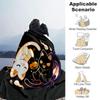 1pc Halloween White Cat & Black Cat Blanket  Soft Throw for Home Decor, Gift Idea, Living Room, Travel, Camping, Car Blankets