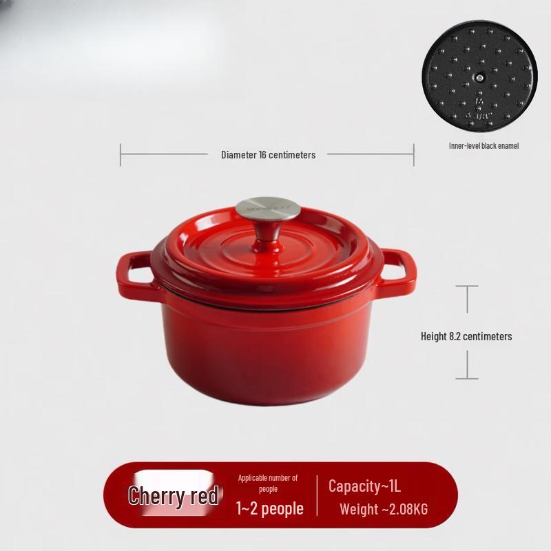 Cast Iron Enamel Stew Pot
