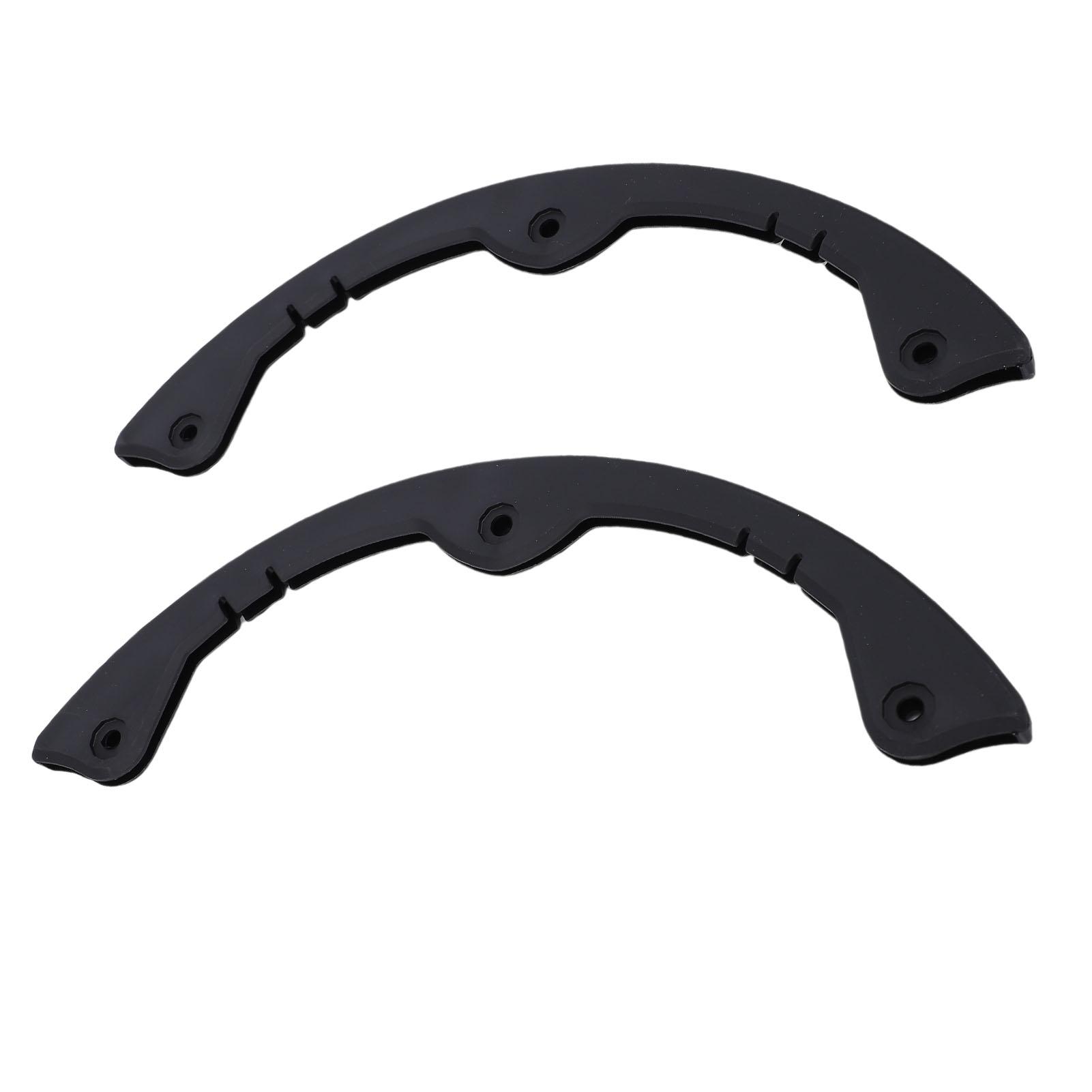 2pcs   Deck Guards 3 Hole M Size Plastic Black   Anti Collision Strips for Accessories