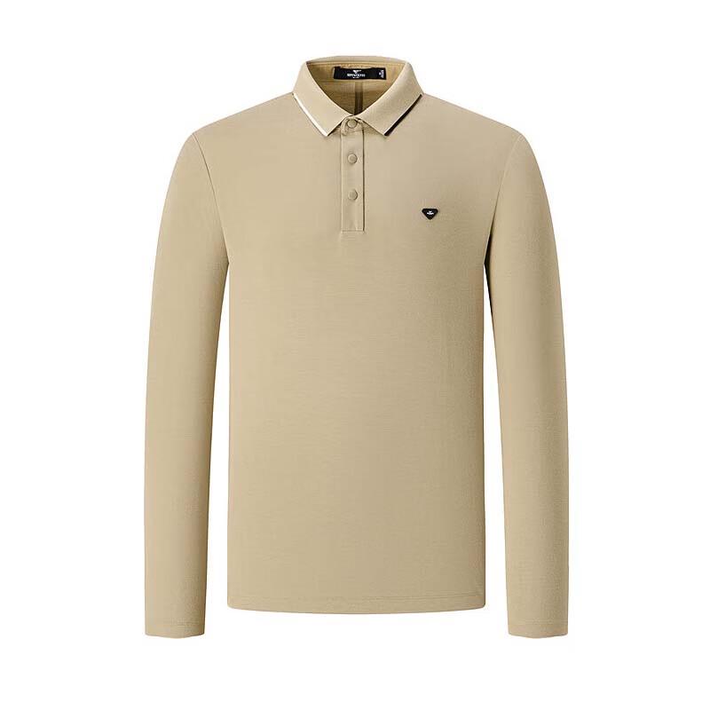 SEPTWOLVES Men's Anti-Bacterial Long-Sleeve Polo Shirt