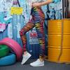 New Printed Women's Leggings Fashion Breathable Sports Fitness Casual Pants