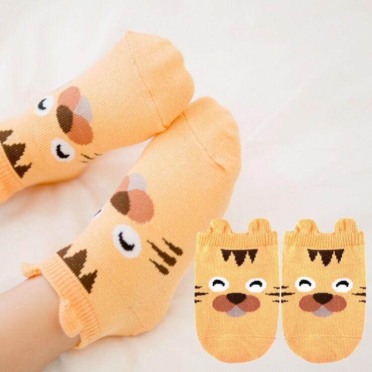 Three-Dimensional Cartoon Boat Socks: Non-Slip Polyester Cotton for Newborns