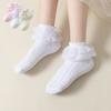 3 Paar/Los Kinder Mädchen Spitzenbesetzte Socken Für Baby Süße Kleinkind Mädchen Prinzessinnen Socken Frühling Sommer Kinder Kurze Socke 1-15 Jahre