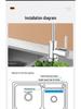 1/2 Inch Gooseneck Kitchen Faucet with Water Purifier - 304 Stainless Steel, Single Cold