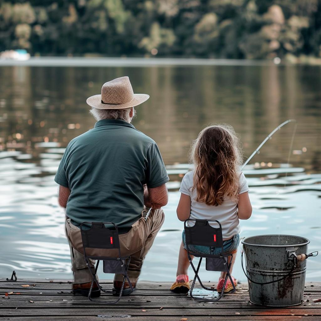 Mapleaf Outdoor Folding Chair with Ultra Load Capacity lbs 1 Second Storage Bag Easy to Mountain Cherry Blossom Viewing Chair, Backrest, Compact,