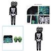 Halloween Doubleheaded Skull Cosplay Costume For Kids Kids Stage Performance Horror Makeup Outfit