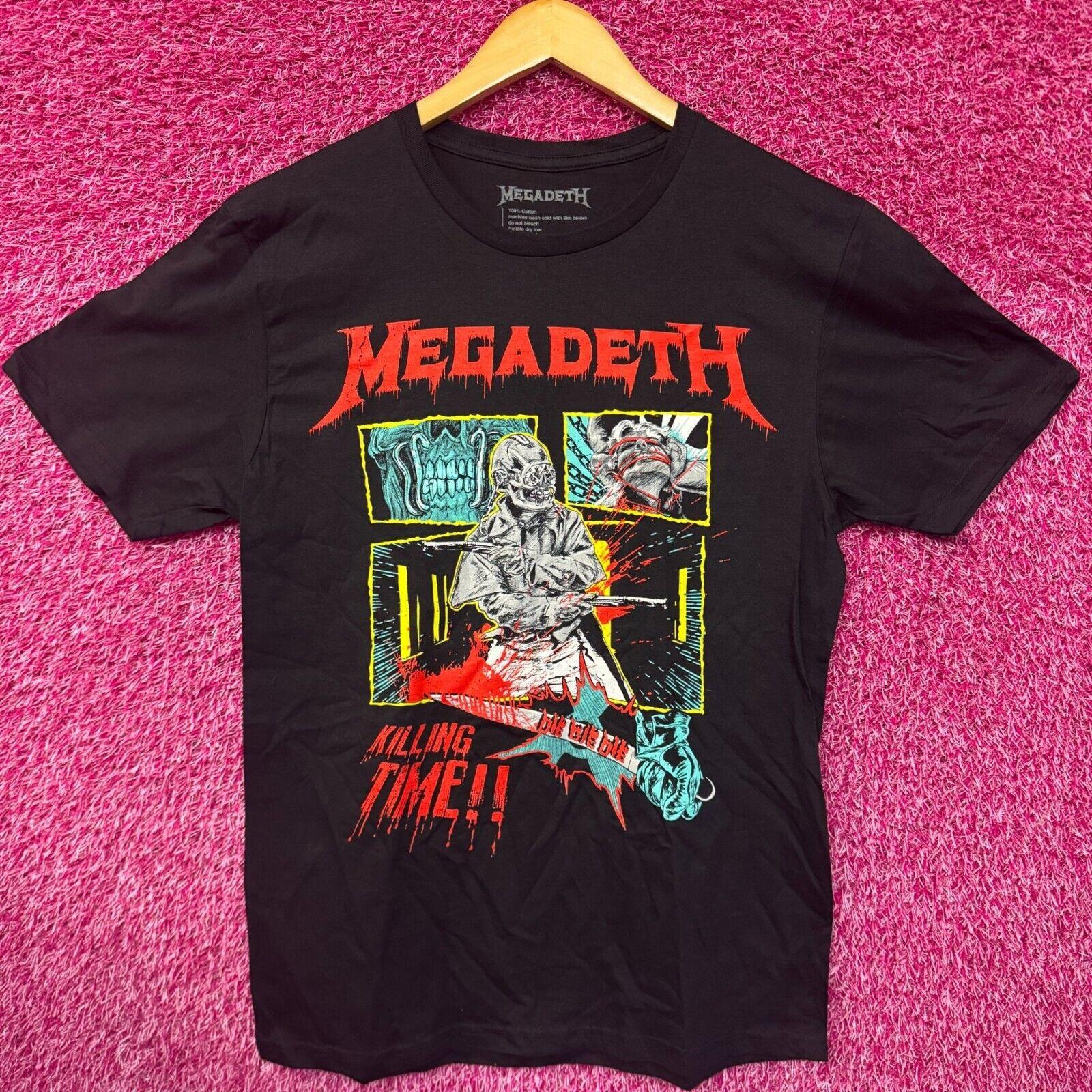 Megadeth Killing Time Crush the World Tour Metal Band Tee M L