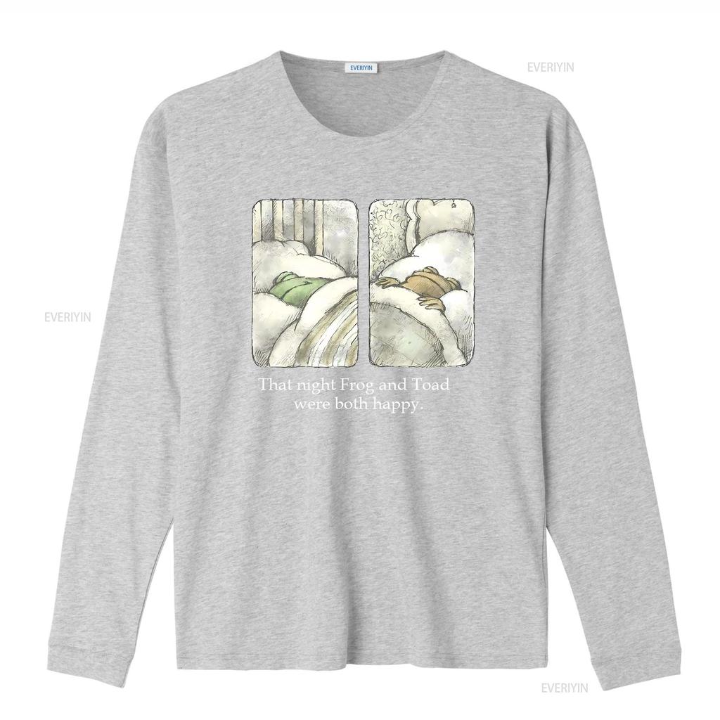 That Night Frog And Toad Were Both Happy T Shirt For Friend Vintage Bookish vintage Washed Soft fashion Stylish